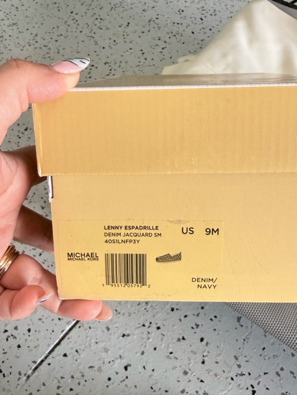 Michael Kors Denim/Navy Lenny Espadrille Flats - Picture 2 of 3